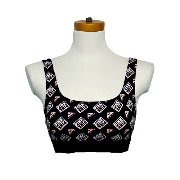 Victoria's Secret Ultimate Love Pink Dog Logo Sports Bra Lightly Padded Small - Picture 1 of 5
